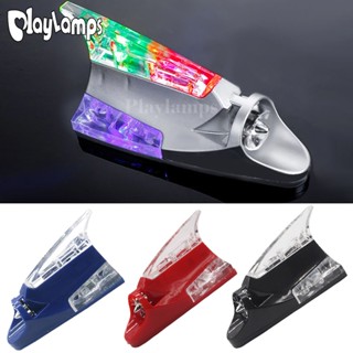 ไฟกระพริบ LED รูปครีบฉลาม รับสัญญาณ FM สําหรับรถยนต์
