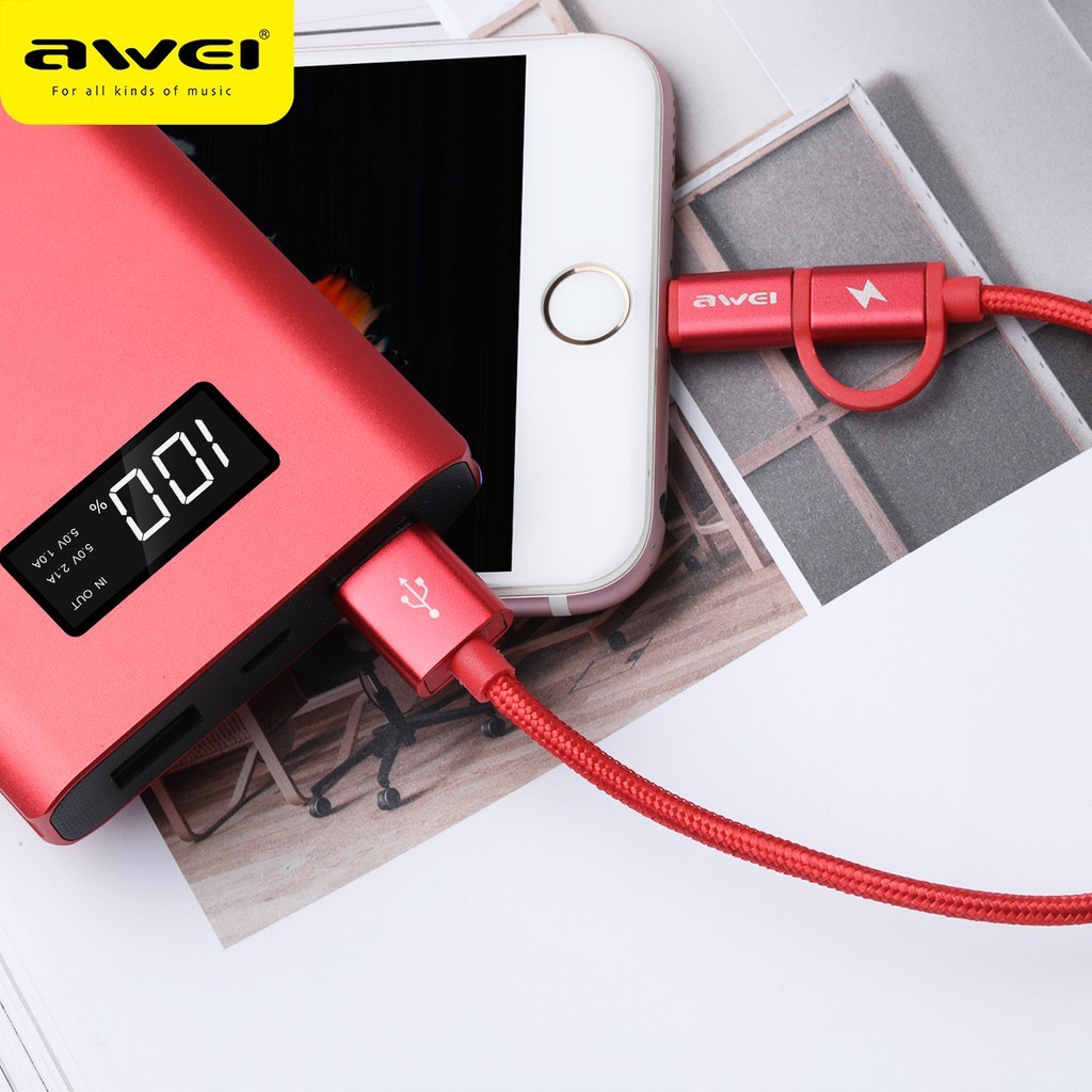 awei-cl-113t-5a-type-c-fast-charging-cable-30cm-usb-to-type-c-support-data-transmission-quick-charge-cable