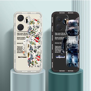 เคสโทรศัพท์มือถือ ซิลิโคนนุ่ม ลายหมี Gloomy สีมาการอง สําหรับ Honor X7A X8A X9A X9 X8 X7 X6 4G 5