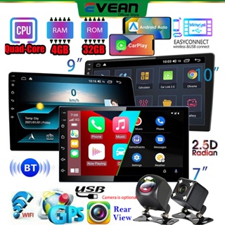 Evean Quad Core [CarPlay 4GB RAM + 32GB ROM] 7  / 9  10  Android เครื่องเสียงรถยนต์ หน้าจอ IPS รองรับ Waze / GPS BT วิทยุติดรถยนต์ WIFI พร้อมกล้องติดรถยนต์