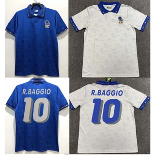 เสื้อกีฬาแขนสั้น ลายทีมชาติฟุตบอล Maldini Baggio Donadoni Schillaci Totti Piero Pirlo Inzaghi buffon 1994 ชุดเหย้า และเยือน สไตล์อิตาลีเรโทร