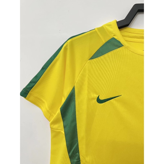 เสื้อกีฬาแขนสั้น-ลายทีมชาติฟุตบอล-brazil-2002-carlos-romario-ronaldinho-jerseys-ชุดเยือน-สําหรับผู้ชาย