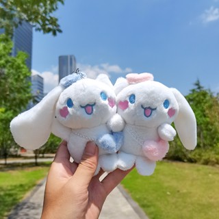 พวงกุญแจ จี้ตุ๊กตาการ์ตูน Sanrio Cinnamoroll สําหรับตกแต่งกระเป๋านักเรียน