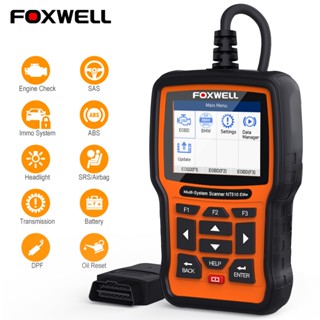 Foxwell เครื่องสแกนเนอร์ NT510 Elite OBD2 SAS DPF BRT Bi-Directional Test OBD2 สําหรับ BMW