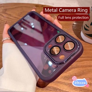 เคสโทรศัพท์มือถือนิ่ม แบบใส ป้องกันกล้อง หรูหรา พร้อมแหวนโลหะ สําหรับ Vivo X90 Pro X80 X70 X60 X50 Pro Y75 Y55 T1 5G Y52S Y72 5G