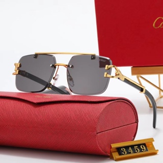 Cartier 2023 ใหม่ แว่นตากันแดด แฟชั่น สําหรับผู้ชาย ผู้หญิง 3459