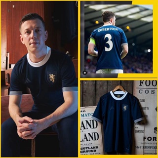 【Player Issue】เสื้อกีฬาแขนสั้น ลายทีมชาติฟุตบอล Scotland 150th Anniversary Edition 23-24 คุณภาพสูง ไซซ์ S-2XL