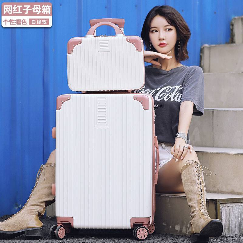 กระเป๋าเดินทางใบเล็ก-กระเป๋าเดินทาง-16-นิ้ว-lockbox-womens-2023-new-style-luggage-student-small-fresh-suitcase-mens-trolley-case-suitcase-ins