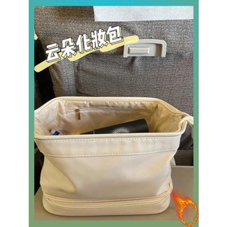 กระเป๋าจัดระเบียบ กระเป๋าเครื่องสําอางค์ D makeup bag women portable large capacity 2023 new Internet celebrity travel washing bag cosmetics storage bag กระเป๋าเครื่องสําอาง