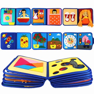 หนังสือผ้า ธีม 23 ฉาก ของเล่นเสริมการเรียนรู้ สําหรับเด็กวัยหัดเดิน