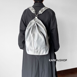 Kafkasshop กระเป๋าสะพายไหล่ กระเป๋านักเรียน สไตล์เกาหลี เรียบง่าย สําหรับผู้ชาย และผู้หญิง