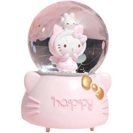 ไขลานกล่องดนตรี-กล่องดนตรี-น่ารัก-hello-kitty-kt-cat-snowflake-music-box-กล่องดนตรี-crystal-ball-เครื่องประดับสาวน้อยของขวัญวันเกิดเด็ก