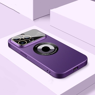 เคสโทรศัพท์มือถือ PC เนื้อแมตต์ บางพิเศษ กันรอยขีดข่วน ป้องกันเลนส์กล้อง HD กันกระแทก สําหรับ iPhone 14 13 12 Pro Max
