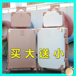 กระเป๋าเดินทางใบเล็ก กระเป๋าเดินทาง 16 นิ้ว Lockbox Womens 2023 New Style Luggage Student Small Fresh Suitcase Mens Trolley Case Suitcase INS