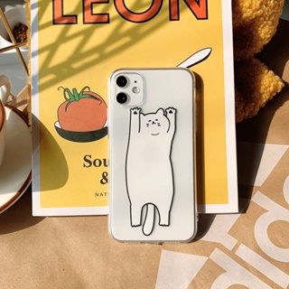 Cartoon Cat Phone Case For Iphone11pro Phone Case for iPhone XsMax Cute 14 12/7P Transparent XR Soft 13