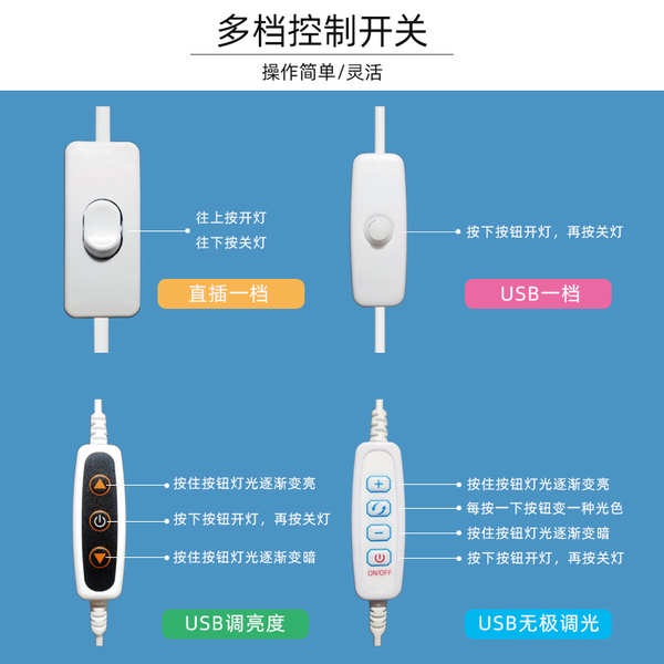 โคมไฟตั้งโต๊ะ-โคมไฟอ่านหนังสือ-โคมไฟเย็นวิทยาลัยนักศึกษาหอพักโคมไฟ-led-โคมไฟตั้งโต๊ะยาวป้องกันดวงตาการเรียนรู้ห้องนอนสิ่งประดิษฐ์สมาร์ท-usb-แสงแม่เหล็ก