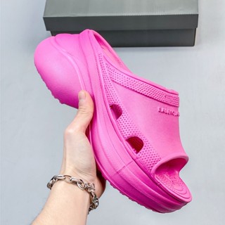 Balenciaga Pool Crocs รองเท้าแตะลําลอง เหมาะกับเดินชายหาด แฟชั่นฤดูร้อน 2023