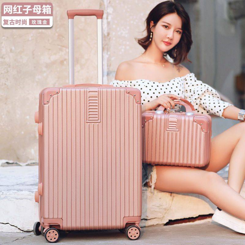 กระเป๋าเดินทางใบเล็ก-กระเป๋าเดินทาง-16-นิ้ว-lockbox-womens-2023-new-style-luggage-student-small-fresh-suitcase-mens-trolley-case-suitcase-ins