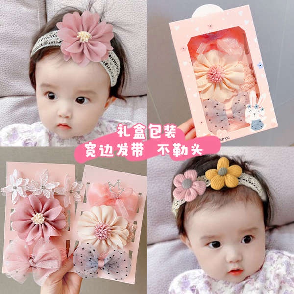 ที่คาดผม-ที่คาดผมน่ารัก-ที่คาดผมเด็กอายุ0-1ปีหมวกกระหม่อมสำหรับทารกหญิงเครื่องประดับผมดอกไม้ที่คาดผมเด็กแรกเกิดที่คาดผมอายุ1ปีโบว์