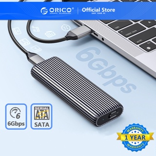 Orico เคสอลูมิเนียม M2 NVMe SSD Enclosure 10Gbps PCIe Type C M.2 SSD Case NVMe M Key Solid State Drive Case รองรับ UASP เครื่องมือฟรี (AM2C3)