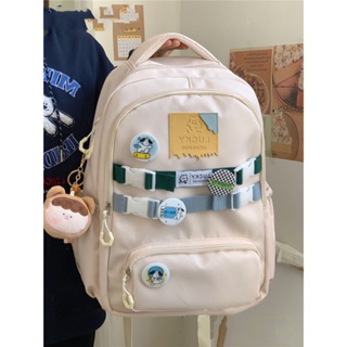 กระเป๋าเป้สะพายหลัง กระเป๋านักเรียน ขนาดใหญ่ จุของได้เยอะ สไตล์ญี่ปุ่น แฟชั่นฮาราจูกุ สําหรับเด็กผู้หญิง