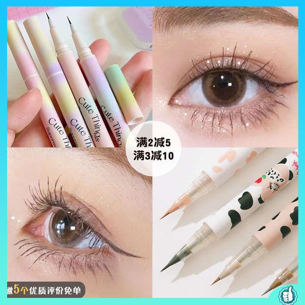 ดอลลี่อาย-อายไลน์เนอร์สีน้ำตาล-pi-flortte-flower-loria-ปากกาอายไลเนอร์ชนิดน้ำบางมาก