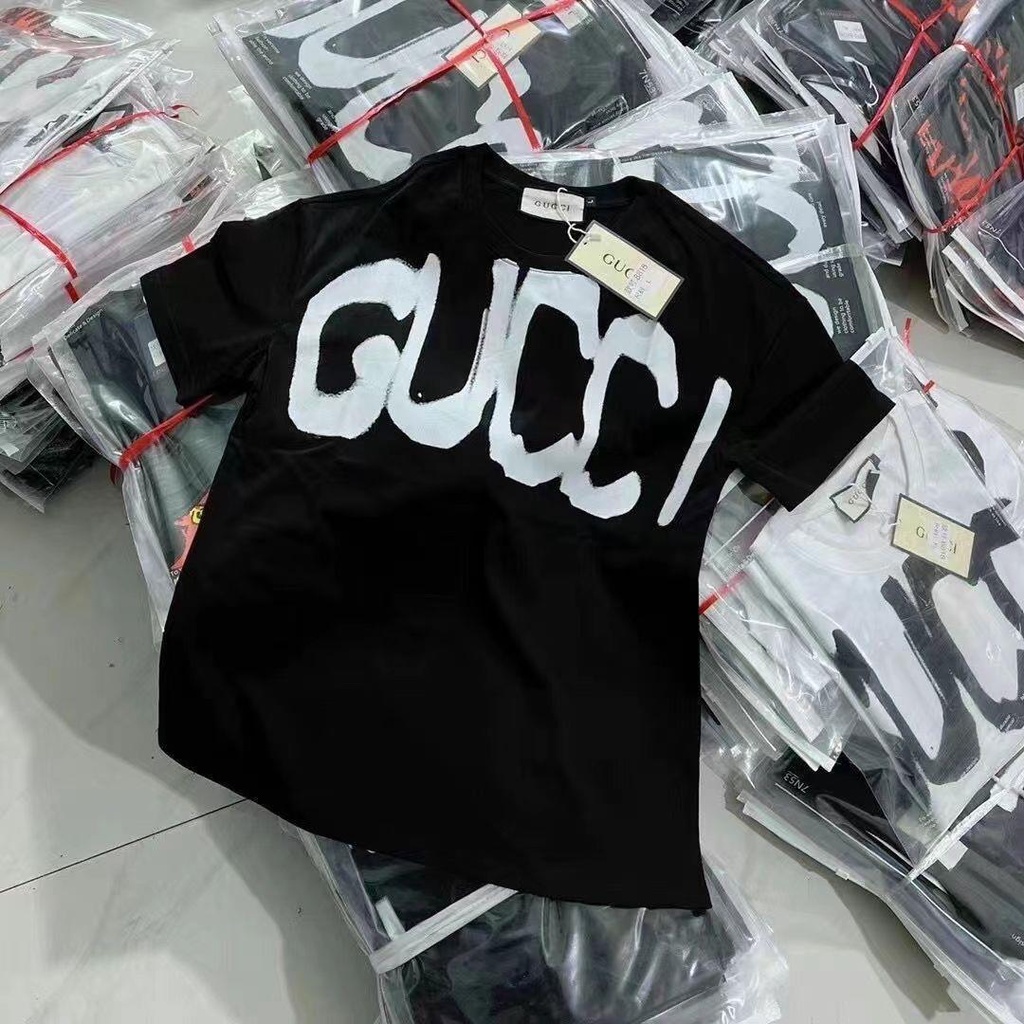 gucci-23-เสื้อยืดแขนสั้นลําลอง-ผ้าฝ้าย-พิมพ์ลายตัวอักษร-g-joint-name-b-สําหรับผู้ชาย