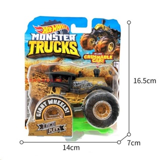 Hot Wheels Monster Shark Dinosaur โมเดลรถสปอร์ตอัลลอย เรืองแสง ขนาดเล็ก FYJ44