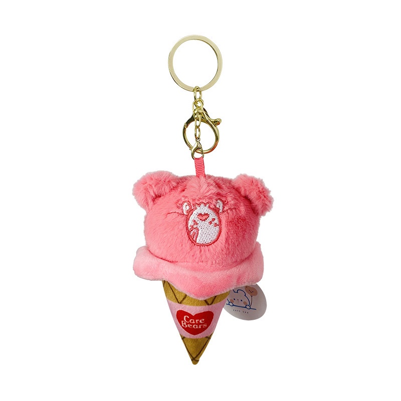 พวงกุญแจ-จี้ตุ๊กตาหมี-ไอศกรีม-สีรุ้ง-แบบสร้างสรรค์-แฟชั่นสําหรับห้อยกระเป๋านักเรียน-กุญแจรถยนต์