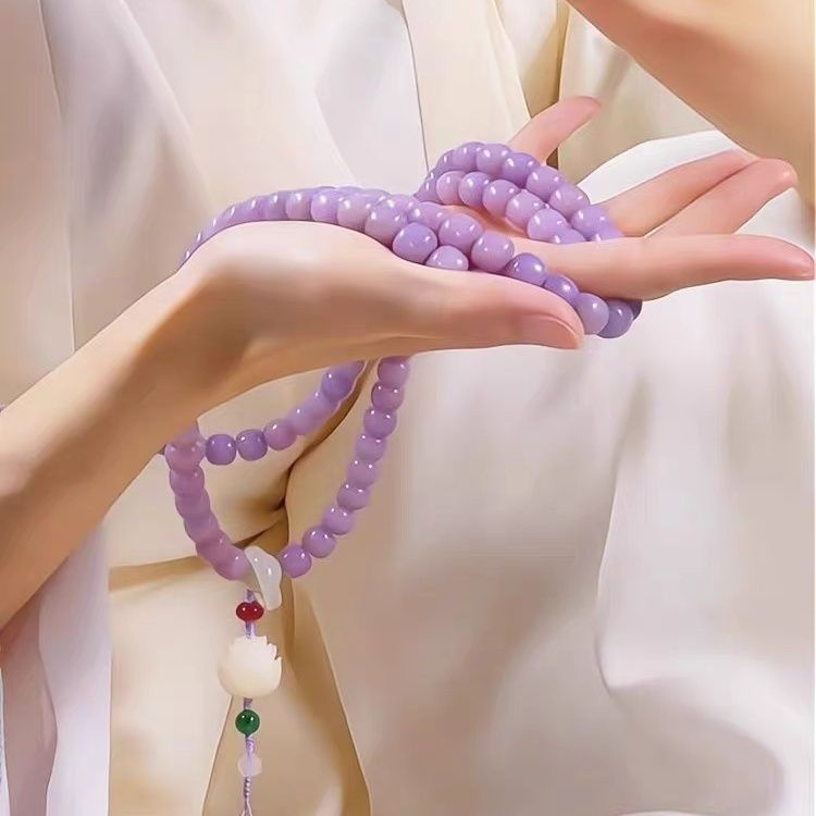 สร้อยข้อมือ-ประดับลูกปัด-สีม่วง-สําหรับผู้ชาย-และผู้หญิง-จํานวน-108-ชิ้น