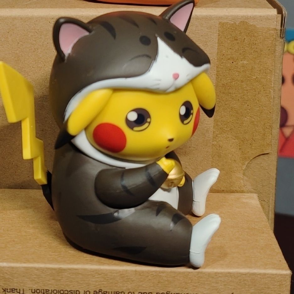 [เครื่องประดับเล็ก ๆ น้อย ๆ น่ารัก] โปเกมอน Pikachu cos Bell Cat Pokemon Pokémon รถสํานักงาน