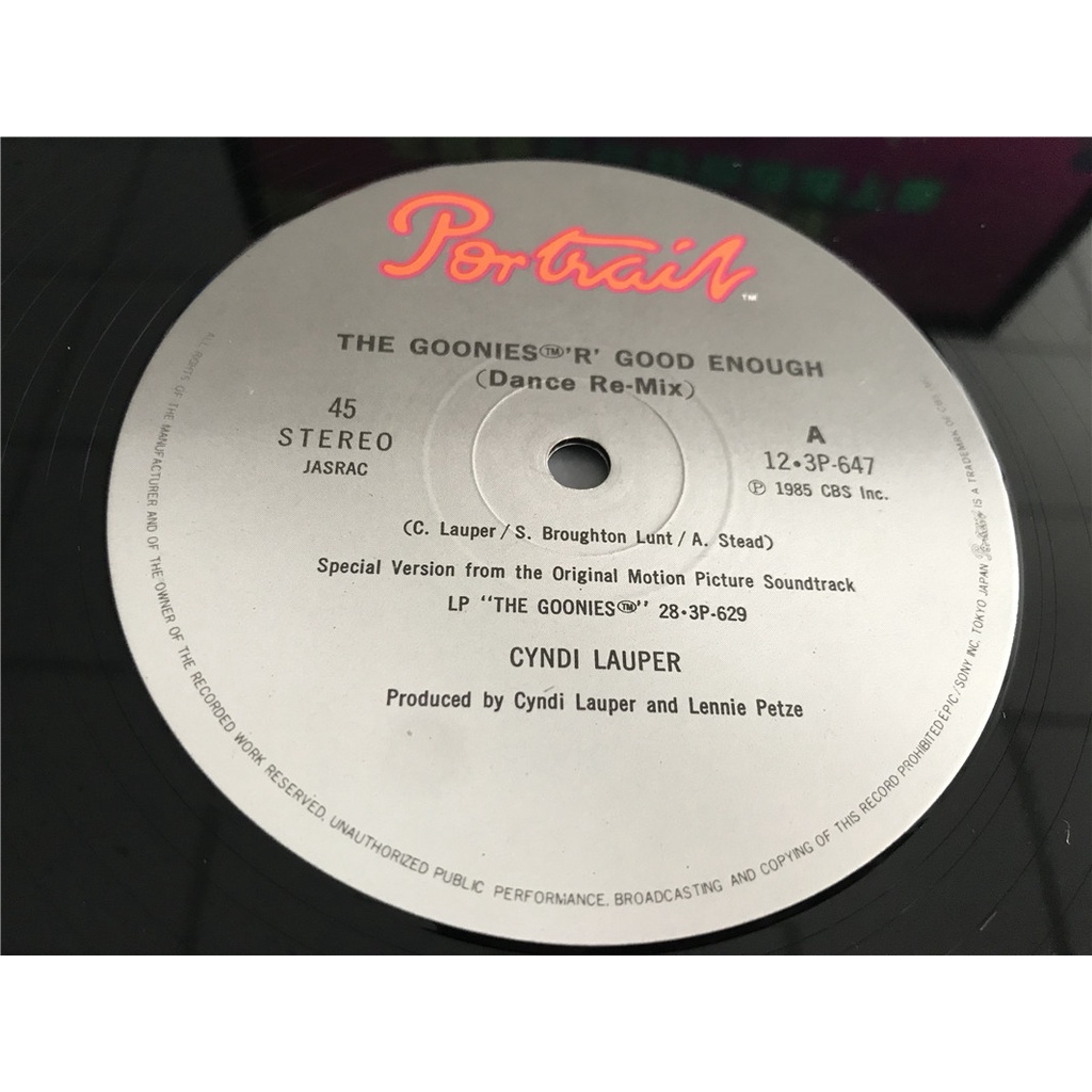 cyndi-lauper-the-goonies-r-good-enough-lp-lscp2-ของเล่นสําหรับเด็ก