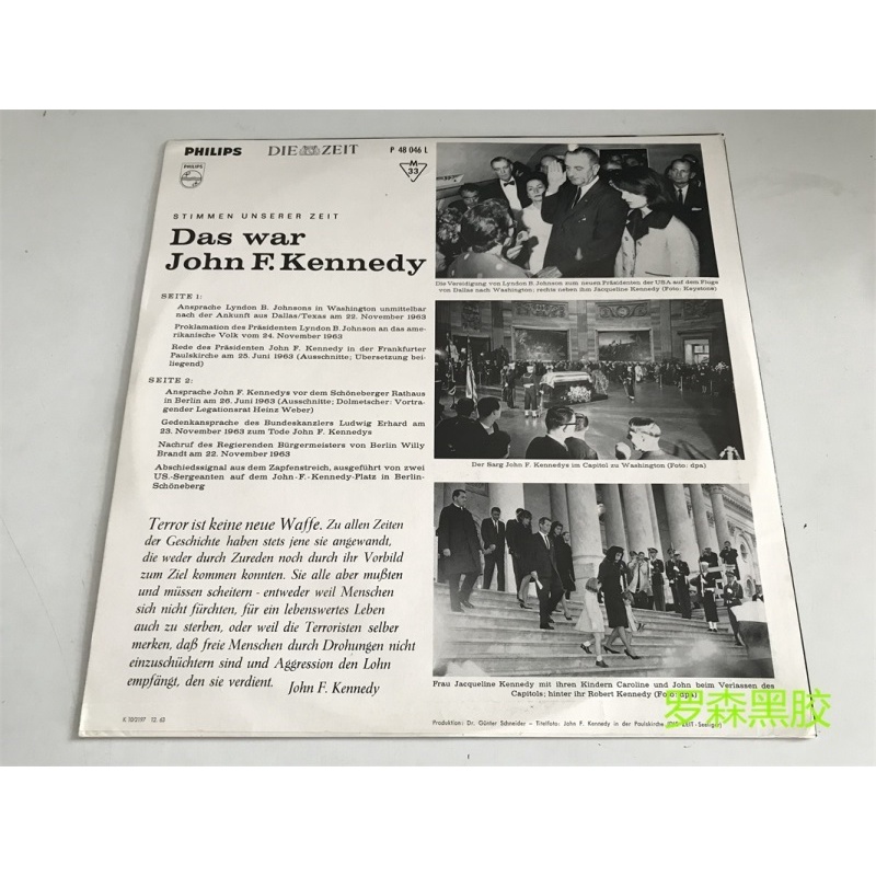 kennedy-john-f-kennedy-das-war-john-f-kennedy-lp-ไวนิล-lscp2