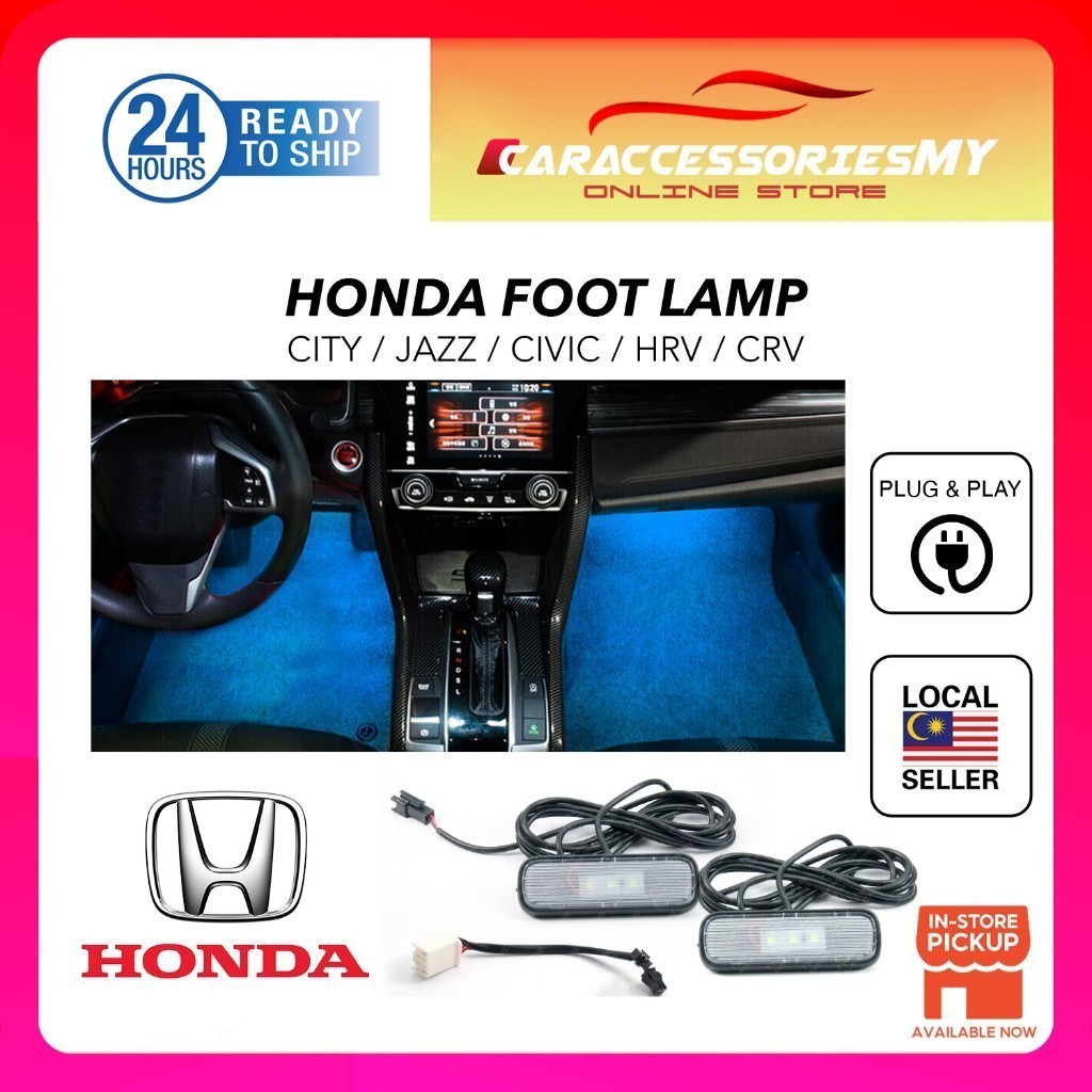 Honda City Jazz Civic CRV HRV 2014-2022 ไฟ LED ภายใน Ambient โคมไฟเท้า ...