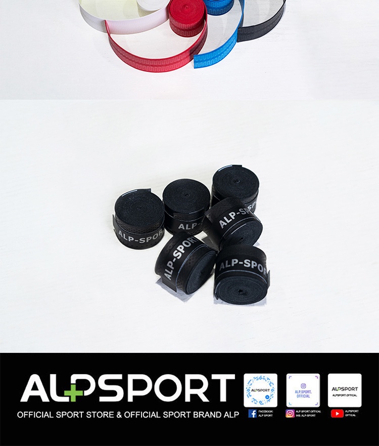 รายละเอียดเพิ่มเติมเกี่ยวกับ ALP XKSJ 100% Original 9 Colors Badminton Overgrip For Racket Grip Embossing Non-slip Raket Grips ที่พันด้ามแบดมินตัน รุ่น