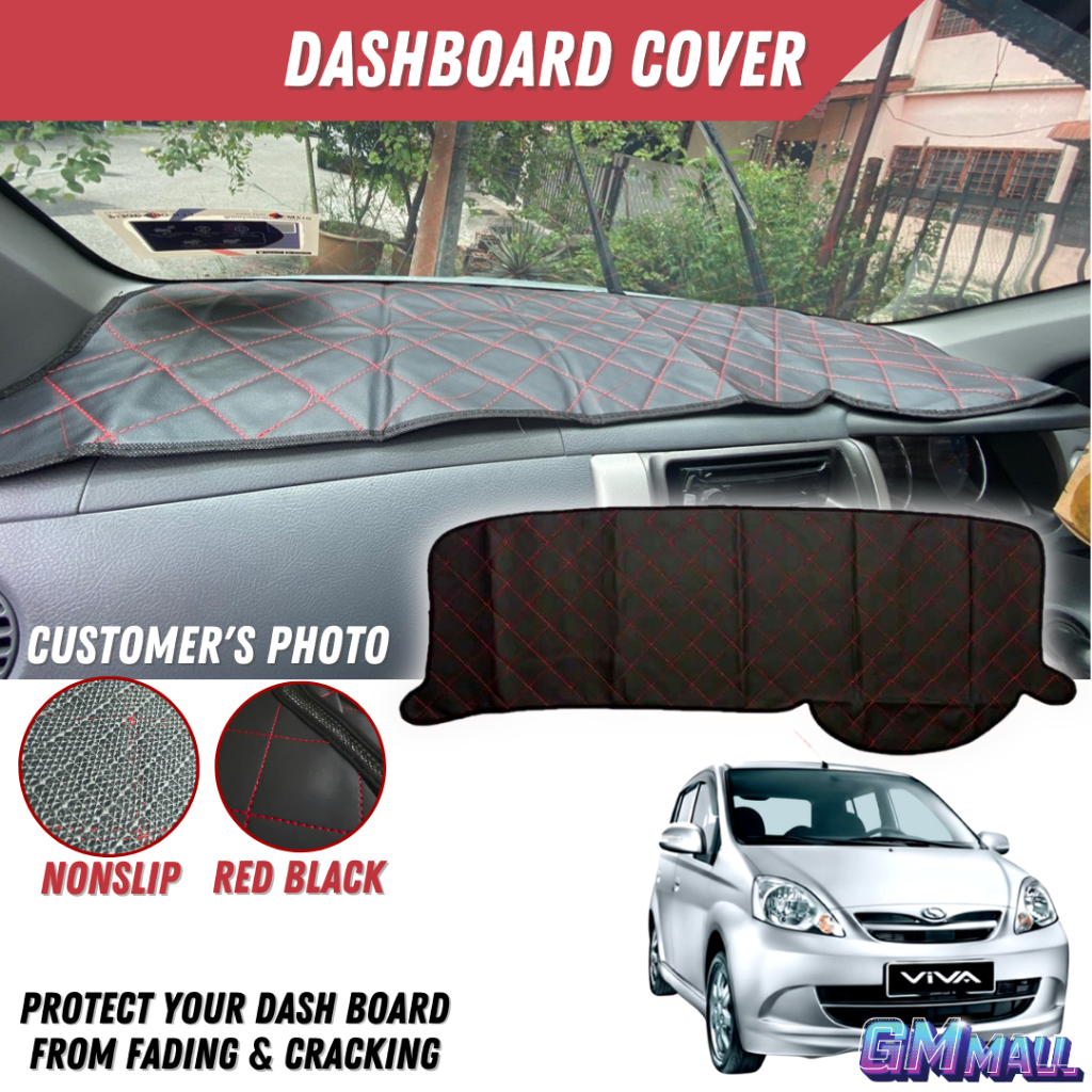 Dashboard COVER PERODUA viva แผ่นกันลื่น Papan Pemuka Kereta Cun พรมปู