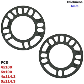 (2 ชิ้น/2 Biji) ล้อสเปเซอร์ Proton Wira Satria Saga VVT Perodua Myvi Axia Honda City Civic Toyota Corolla Camry ขนาด 4 มม.