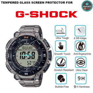 Casio PROTREK PRG-340T-7 Series 9H กระจกนิรภัยกันรอยหน้าจอ PRG340 PRO TREK ป้องกันรอยขีดข่วน