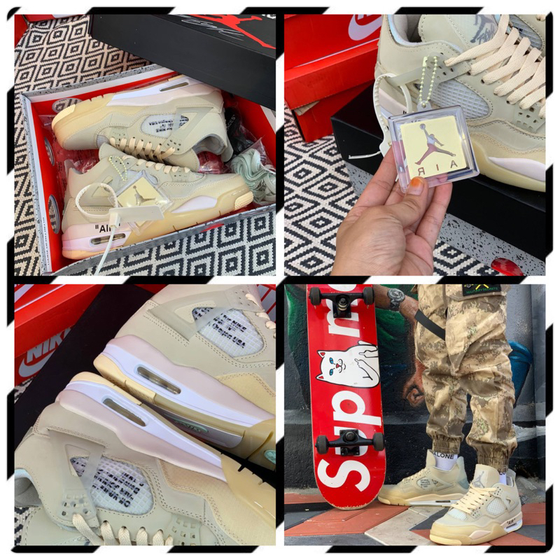 Aj4 OFF รองเท ้ าผ ้ าใบสีขาว พรีเมี ่ ยมคุณภาพดีที ่ สุด | Shopee Thailand