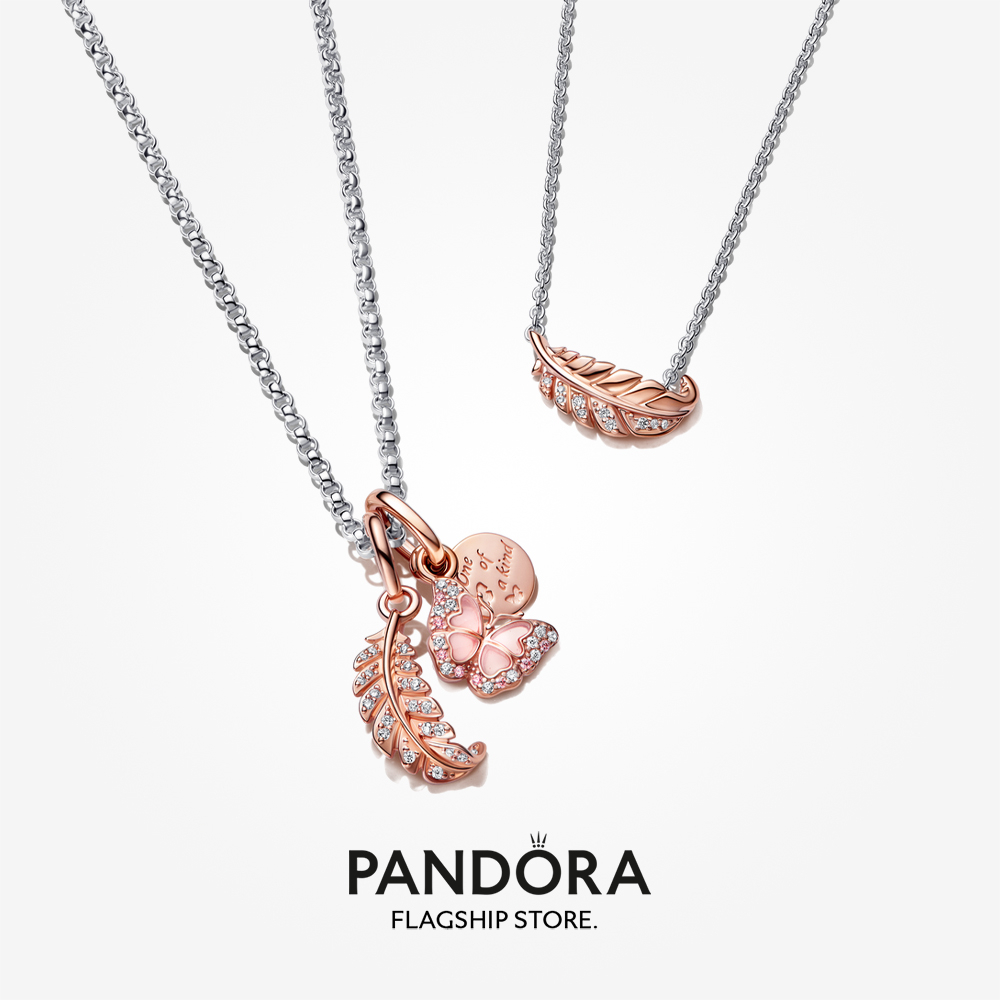 pandora-ชาร์มผีเสื้อ-สีชมพู-และคําคม-แบบห้อยคู่-ของขวัญวันหยุด-สําหรับผู้หญิง-p804