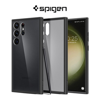 Spigen Galaxy S23 Ultra เคส Ultra Hybrid Frost สีดําด้าน ป้องกันตก กึ่งโปร่งใส