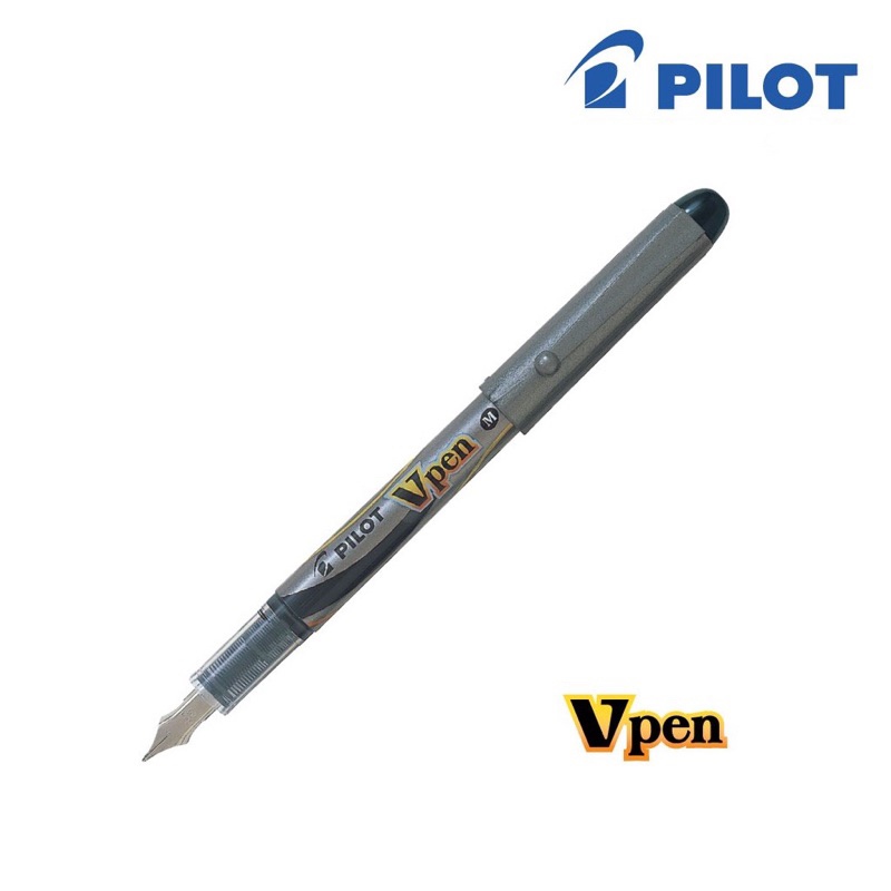 ปากกาหมึกซึม Pilot V-Pen - สีดํา SVP-4M-B (จุดปานกลาง) ปากกาหมึกซึมหมึก ...