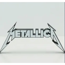 แม่เหล็กติดตู้เย็น โลโก้ Metallica