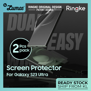 Ringke ฟิล์มกันรอยหน้าจอ กันรอยนิ้วมือ คุณภาพสูง สําหรับ Samsung Galaxy S23 Ultra HD 2 ชิ้น ต่อแพ็ค