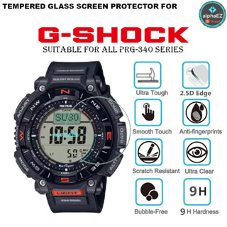 Casio PROTREK PRG-340 Series 9H ฟิล์มกระจกนิรภัยกันรอยหน้าจอ PRG340 PRO TREK ป้องกันรอยขีดข่วน