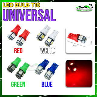 หลอดไฟ T10 LED 5 หัว UNIVERSAL Lampu LED Kereta สําหรับติดด้านข้างประตูรถยนต์ และรถจักรยานยนต์