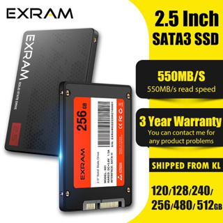 Exram SSD SATA III ฮาร์ดดิสก์ภายใน 2.5 นิ้ว 120GB 128GB 240GB 256GB 480GB 512GB 3D NAND สําหรับแล็ปท็อป PC เดสก์ท็อป เล่นเกม