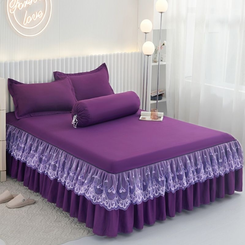 ผ้าปูที่นอนลูกไม้ Cadar Ropol 4in1 ควีน/คิงไซส์ | Shopee Thailand