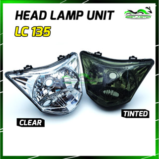 ไฟหน้า LC135 LC 135 ใหม่ v1 v2 v3 v4 v5 v6 LAMPU DEPAN เคลือบสีใส