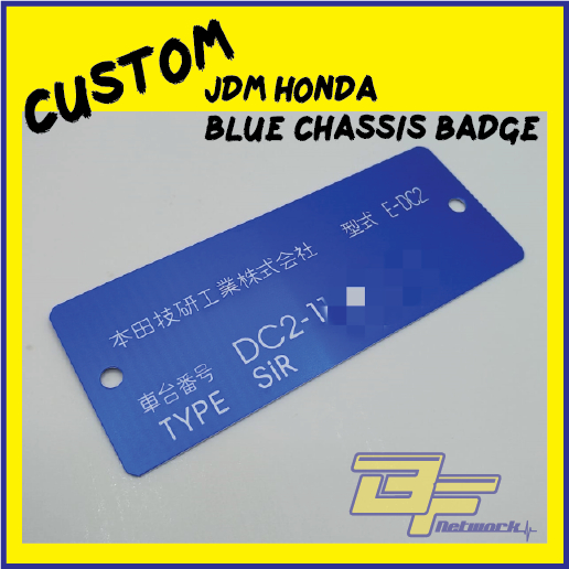 ป้ายแท็ก-jdm-honda-blue-build-plate-chassis-badge-jdm-honda-สีน้ําเงิน-สีดํา-สําหรับ-honda-usa